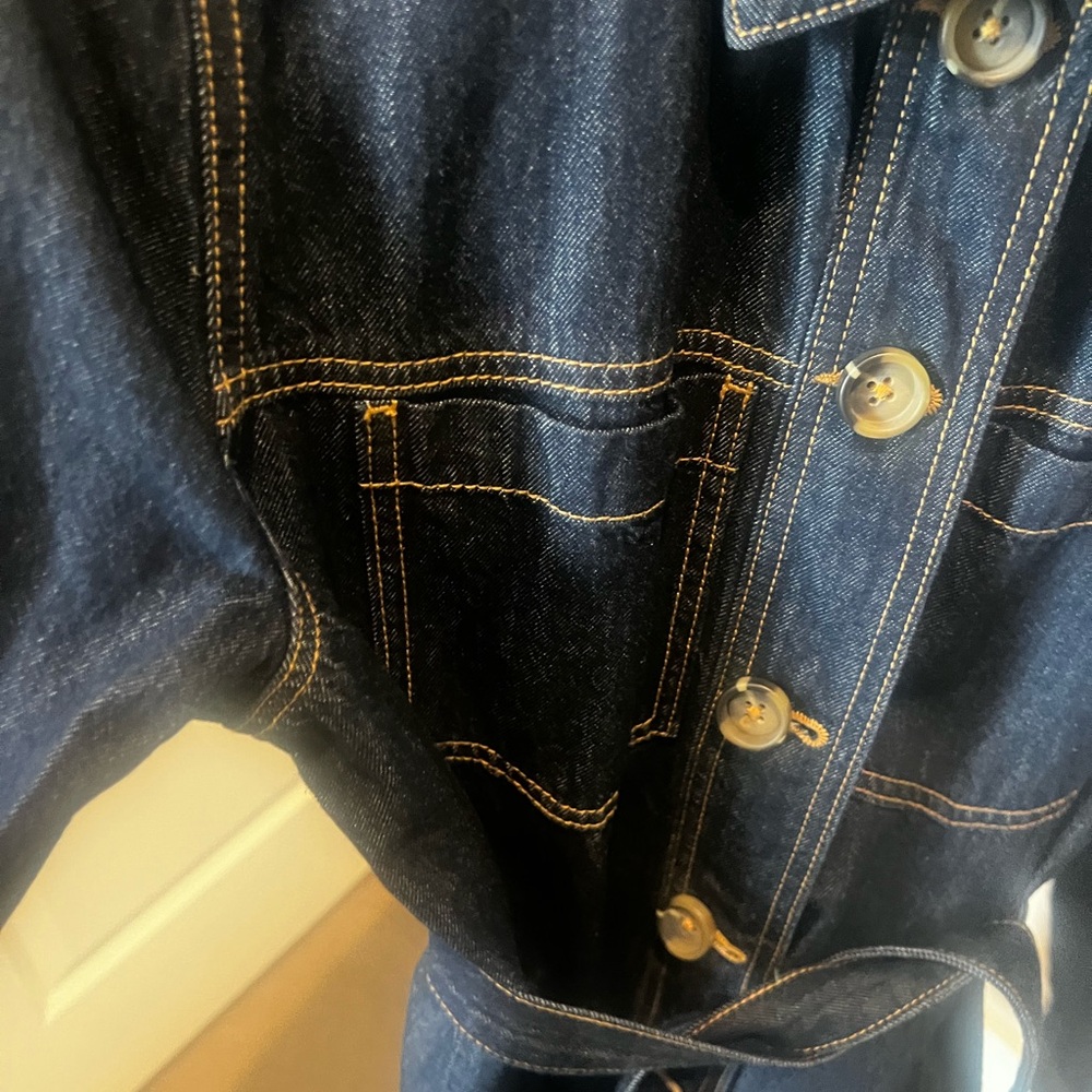 CAbi Dark Blue Denim Button-Up jacket - Picture 3 of 5